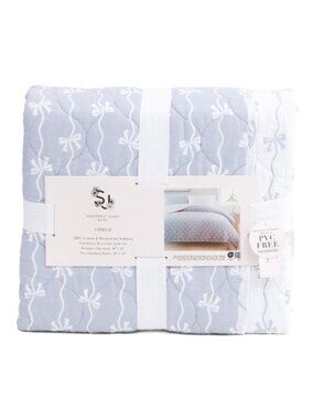 SINCERELY JULES 3pc Wavy Bow Quilt Set